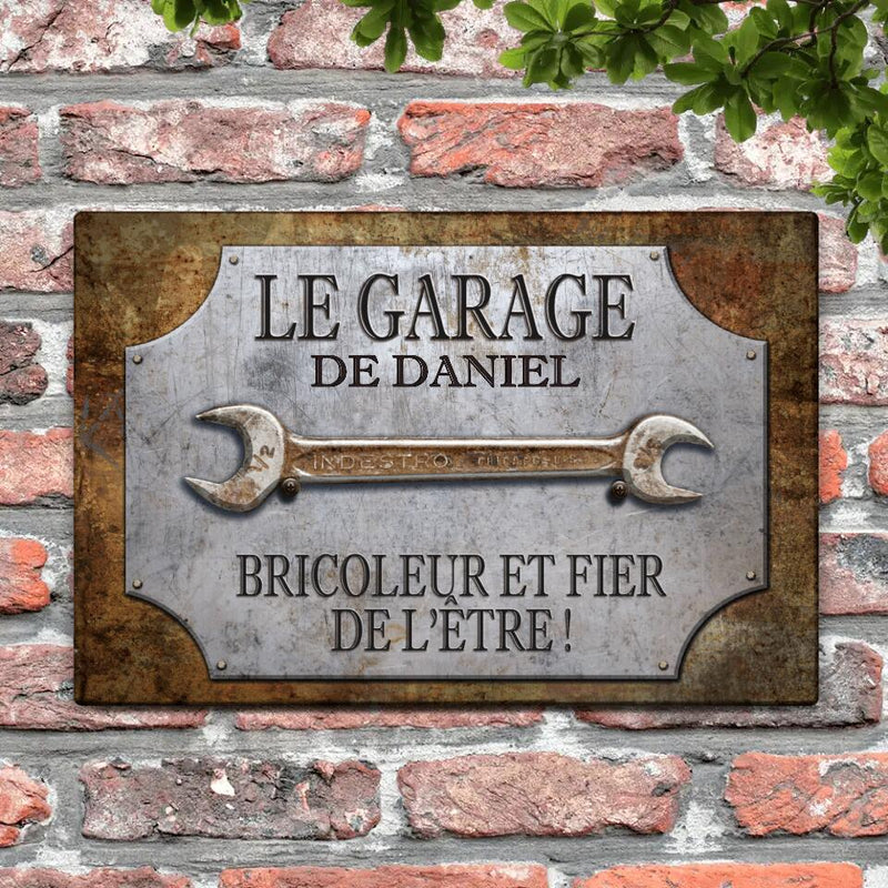 Pour les mécanos - bricoleurs-pancarte de porte