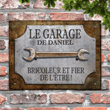 Pour les mécanos - bricoleurs-pancarte de porte