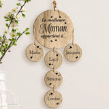 La meilleure - Parents-Pendentifs en bois