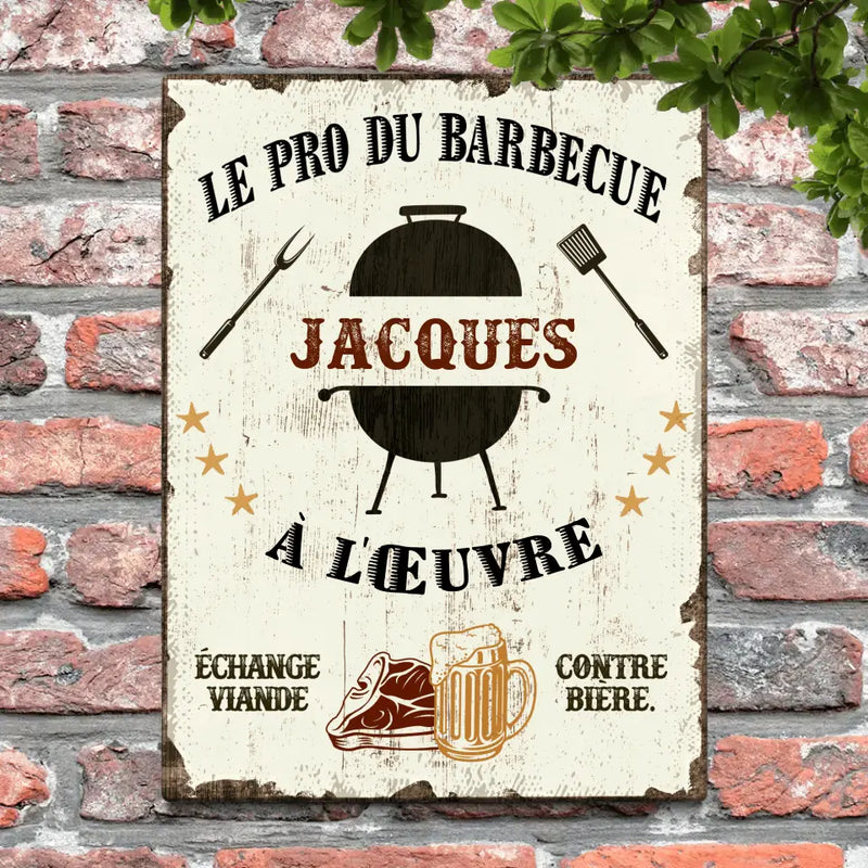 Pro du Barbecue - Extérieur-Pancarte de porte
