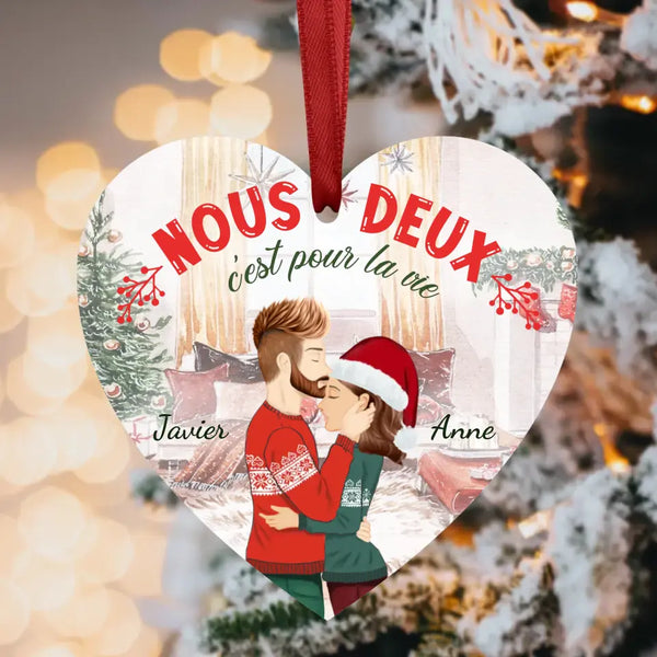 Amour de Noël - Couple-Décorations de sapin