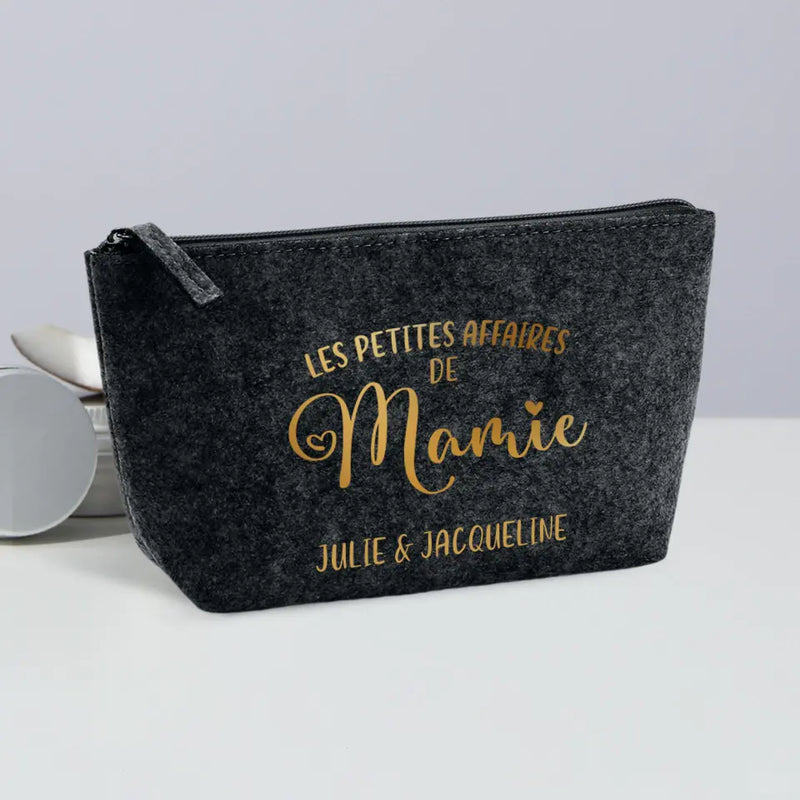 Mamie en or - Grands-Parents-Trousse de maquillage en feutre