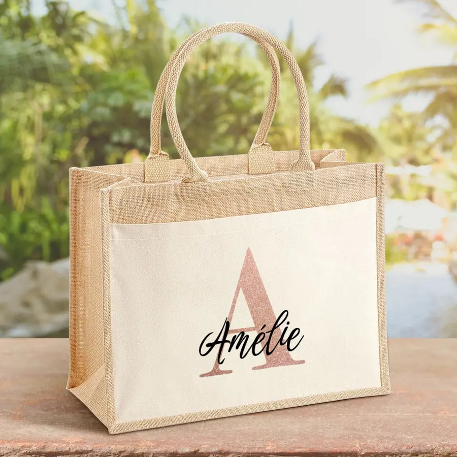 Sac fourre-tout en toile de jute rouge avec nom personnalisé, sac cadeau de joyeux noël, accessoire de décoration de fête de noël, cadeau du nouvel an  15