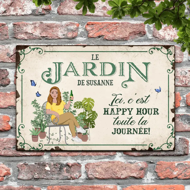 Farniente dans le jardin - Extérieur - Pancarte de porte