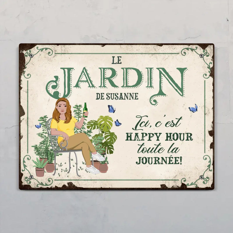 Farniente dans le jardin - Extérieur - Pancarte de porte