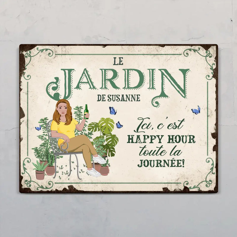 Farniente dans le jardin - Extérieur - Pancarte de porte