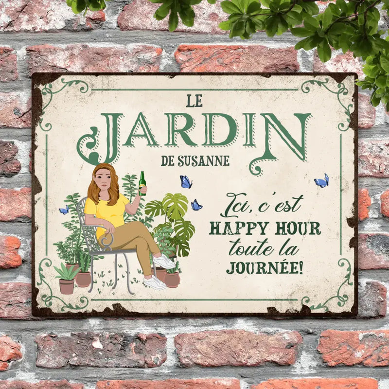 Farniente dans le jardin - Extérieur - Pancarte de porte