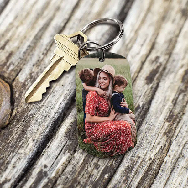 Le Bonheur - Porte-clés personnalisé pour maman avec photo
