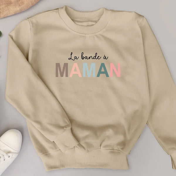 La Bande - Sweat personnalisable avec les noms des enfants pour maman