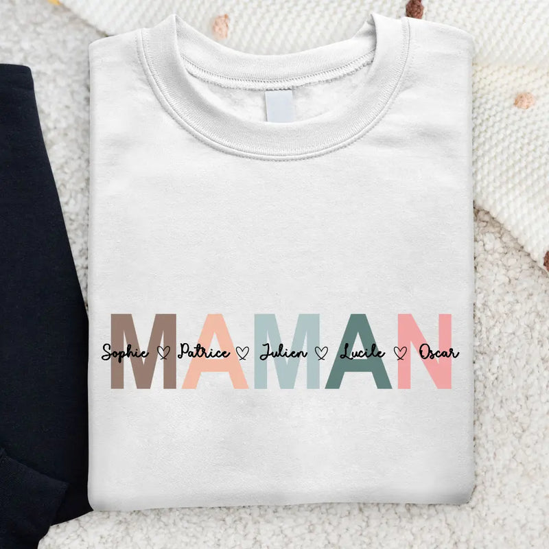 Les enfants - Sweat personnalisable pour Maman et Mamie