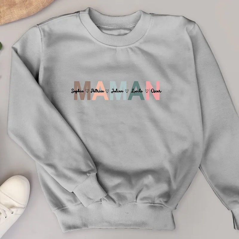 Les enfants - Sweat personnalisable pour Maman et Mamie