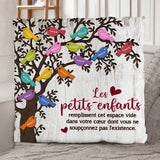 petits oiseaux - Grands-parents - coussin