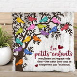 petits oiseaux - Grands-parents - coussin