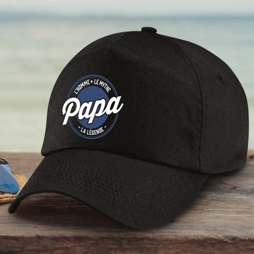 Casquette personnalisable Le Papa pour papa, réglable et à créer soi-même – Motiv 2