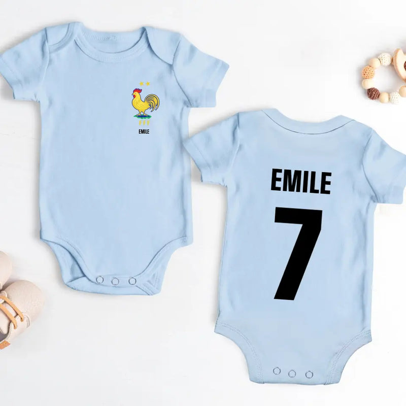 Fièvre du football - body personnalisé pour bébé pour l'Euro 2024