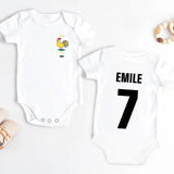 Fièvre du football - body personnalisé pour bébé pour l'Euro 2024