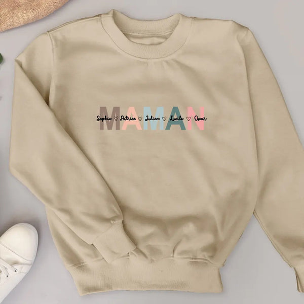 Les enfants - Sweat personnalisable pour Maman et Mamie