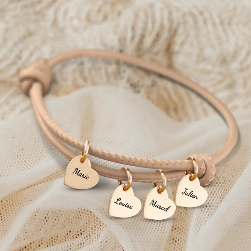 Amis - Bracelet en cuir personnalisé