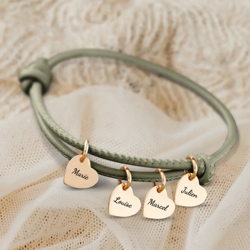 Amis - Bracelet en cuir personnalisé