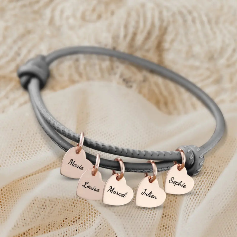 Amis - Bracelet en cuir personnalisé