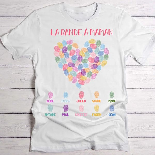 T-shirt blanc personnalisable avec ton design – fabriqué par Love & Faith