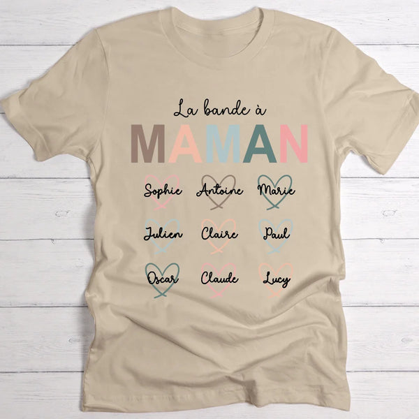 T-shirt beige personnalisable avec ton design – fabriqué par Love & Faith