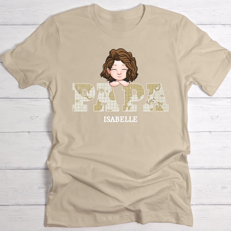 T-shirt beige personnalisable avec ton design – fabriqué par Love & Faith