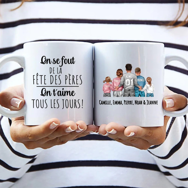 Juste pour papa - Tasse personnalisée pour la fête des pères