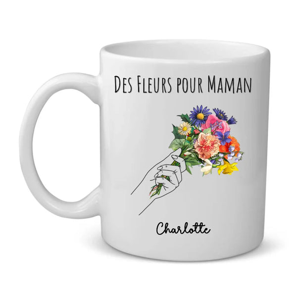 Des Fleurs pour Mamie - Grands-Parents-Tasse