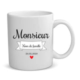 Madame & Monsieur - Tasse partenaire  (l'unité, pas de lot)