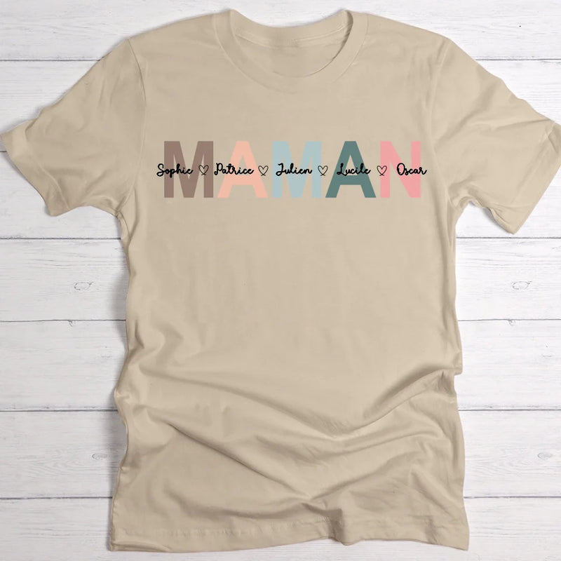 Les enfants - T-Shirt personnalisable pour Maman et Mamie