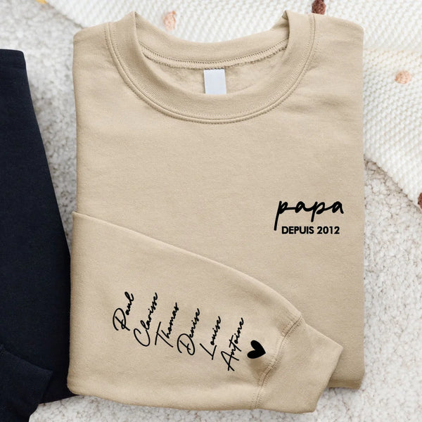 Notre Papa - Parents-Sweat personnalisé pour papa