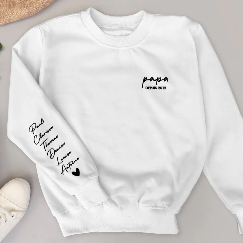 Notre Papa - Parents-Sweat personnalisé pour papa