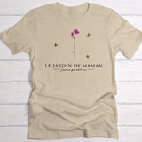 T-shirt beige personnalisable avec ton design – fabriqué par Love & Faith