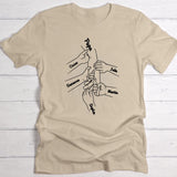 T-shirt beige personnalisable avec ton design – fabriqué par Love & Faith