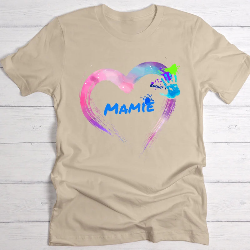 La main sur le cœur - Grands-parents - T-shirt