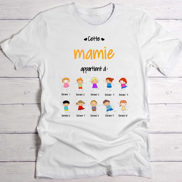 T-shirt blanc personnalisable avec ton design – fabriqué par Love & Faith