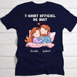 T-shirt officiel de nuit - T-shirt personnalisé pour les couples