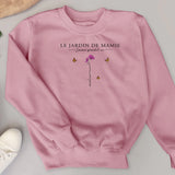 L'amour grandit ici - Sweat personnalisable avec les noms des enfants pour mamie