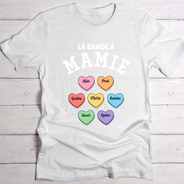 T-shirt blanc personnalisable avec ton design – fabriqué par Love & Faith