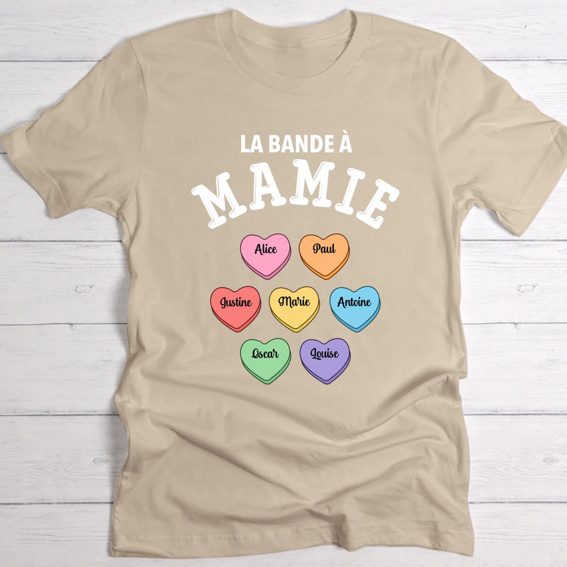 T-shirt beige personnalisable avec ton design – fabriqué par Love & Faith