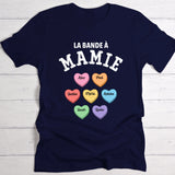 T-shirt bleu marine personnalisable avec ton design – fabriqué par Love & Faith