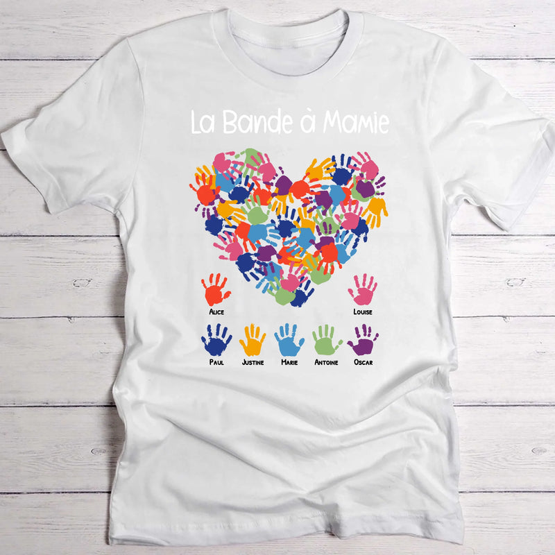 T-shirt blanc personnalisable avec ton design – fabriqué par Love & Faith