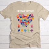 La Bande à Mamie - T-Shirt personnalisé pour Mamie et Maman avec des empreintes de mains