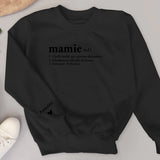 Définition - Sweat personnalisé pour Mamie et Maman avec noms d'enfants