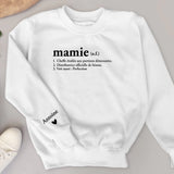 Définition - Sweat personnalisé pour Mamie et Maman avec noms d'enfants