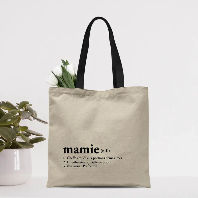 Définition - Sac de transport personnalisé pour Mamie et Maman