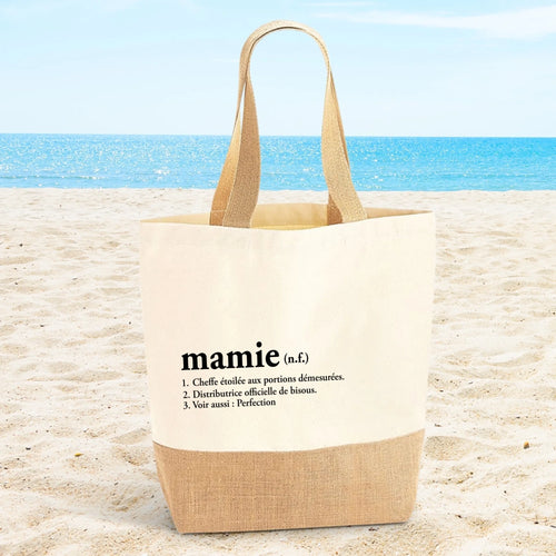 Sac personnalisé Mamie et Maman avec impression DTF, poignées solides et design customisable – Motiv 2