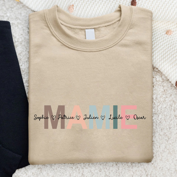 Les enfants - Sweat personnalisable pour Maman et Mamie