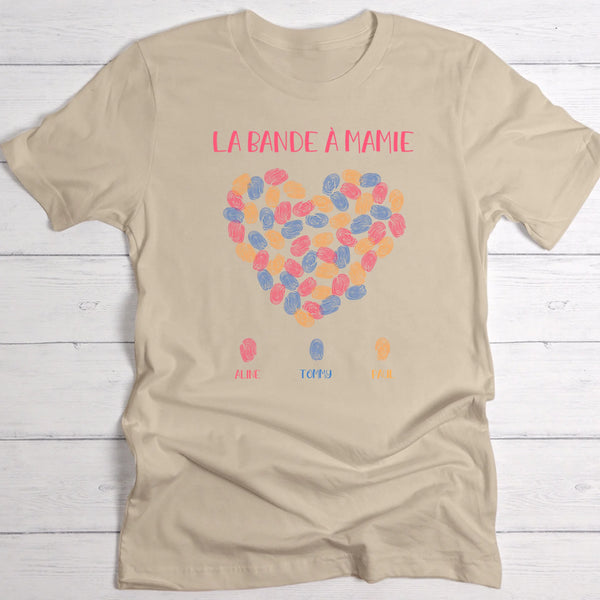 T-shirt beige personnalisable avec ton design – fabriqué par Love & Faith